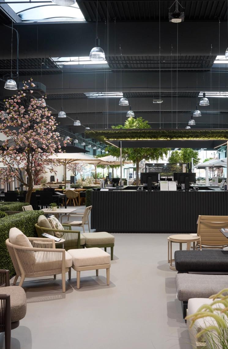 Uitgebreid assortiment van showroom Exterioo Zaventem