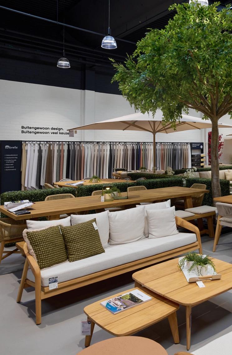 Uitgebreid assortiment van showroom Exterioo Zaventem