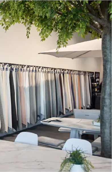 Large assortiment du showroom d'Arlon
