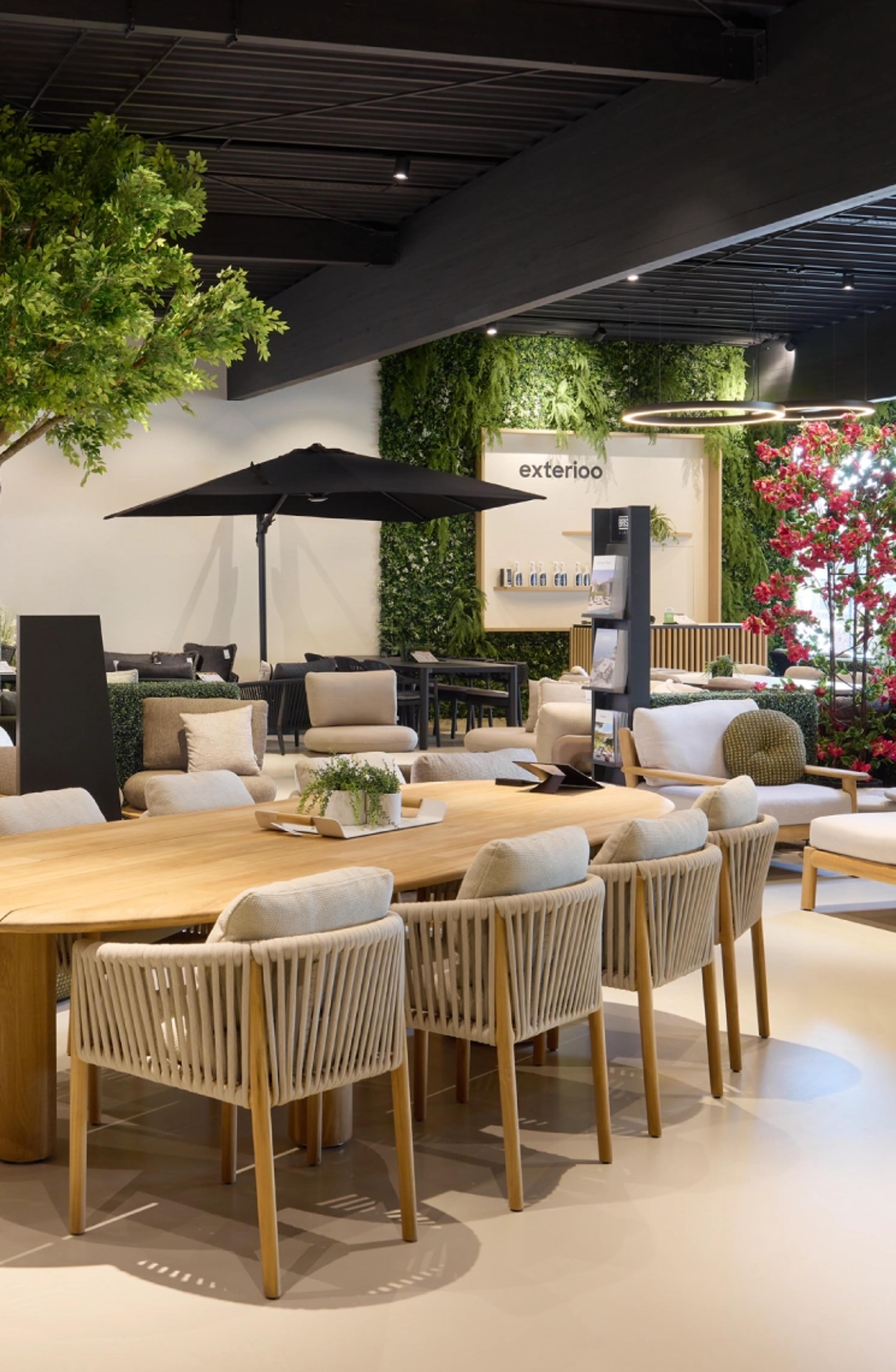 Large assortiment du showroom Exterioo de Sint-Martens-Latem