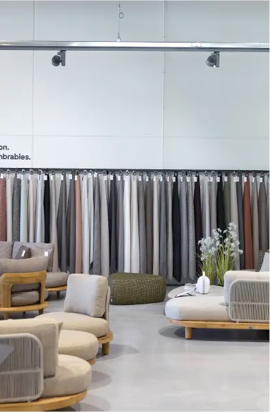 Une large sélection de tissus chez Exterioo Charleroi