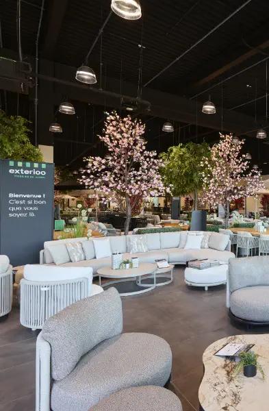 Uitgebreid assortiment van showroom Exterioo Aarlen