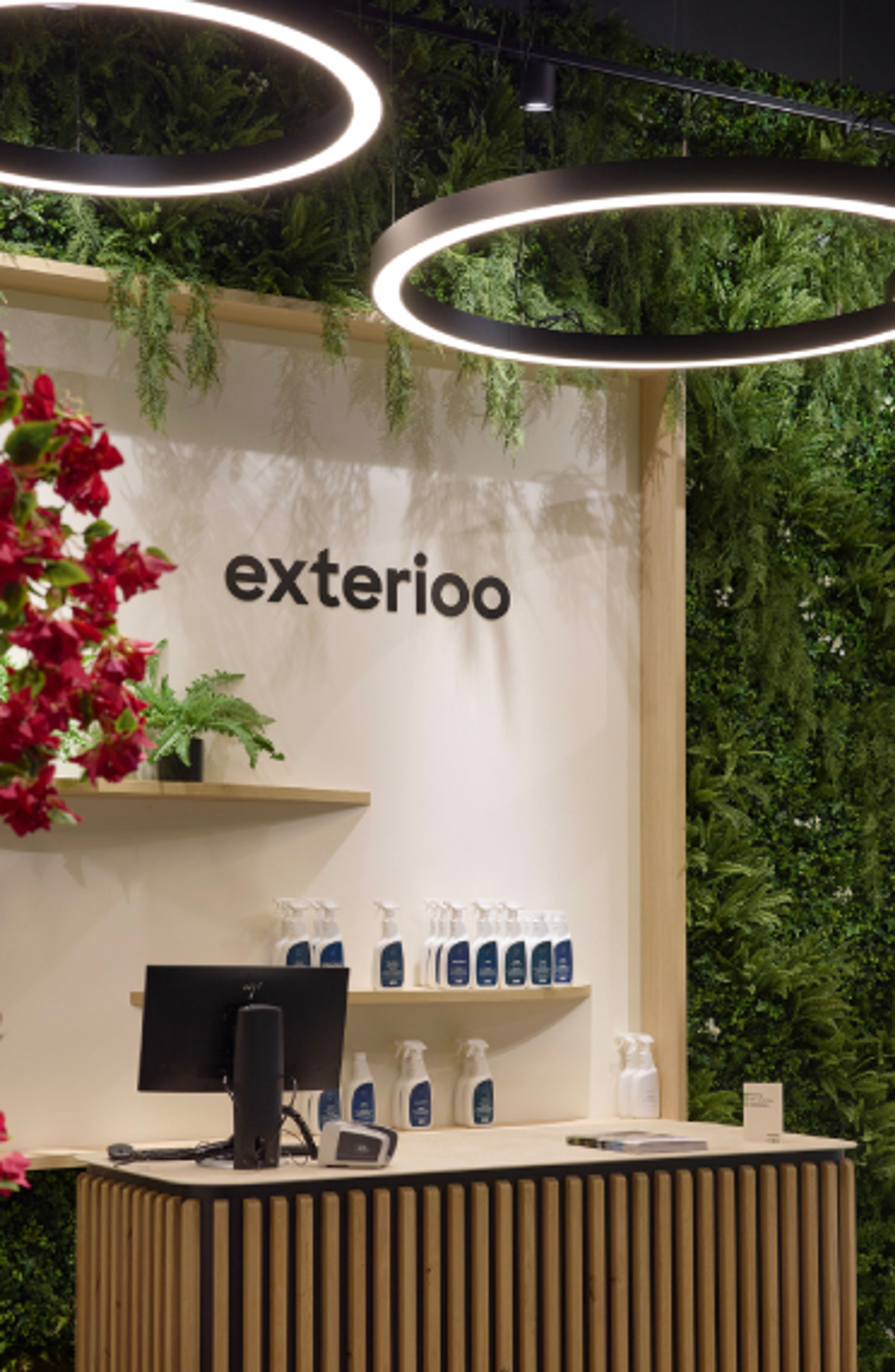 Uitgebreid assortiment van showroom Exterioo Wetteren