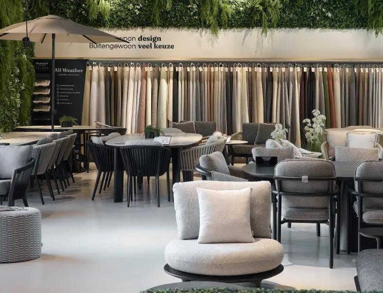 Showroommodellen van Exterioo tuinmeubelen met korting