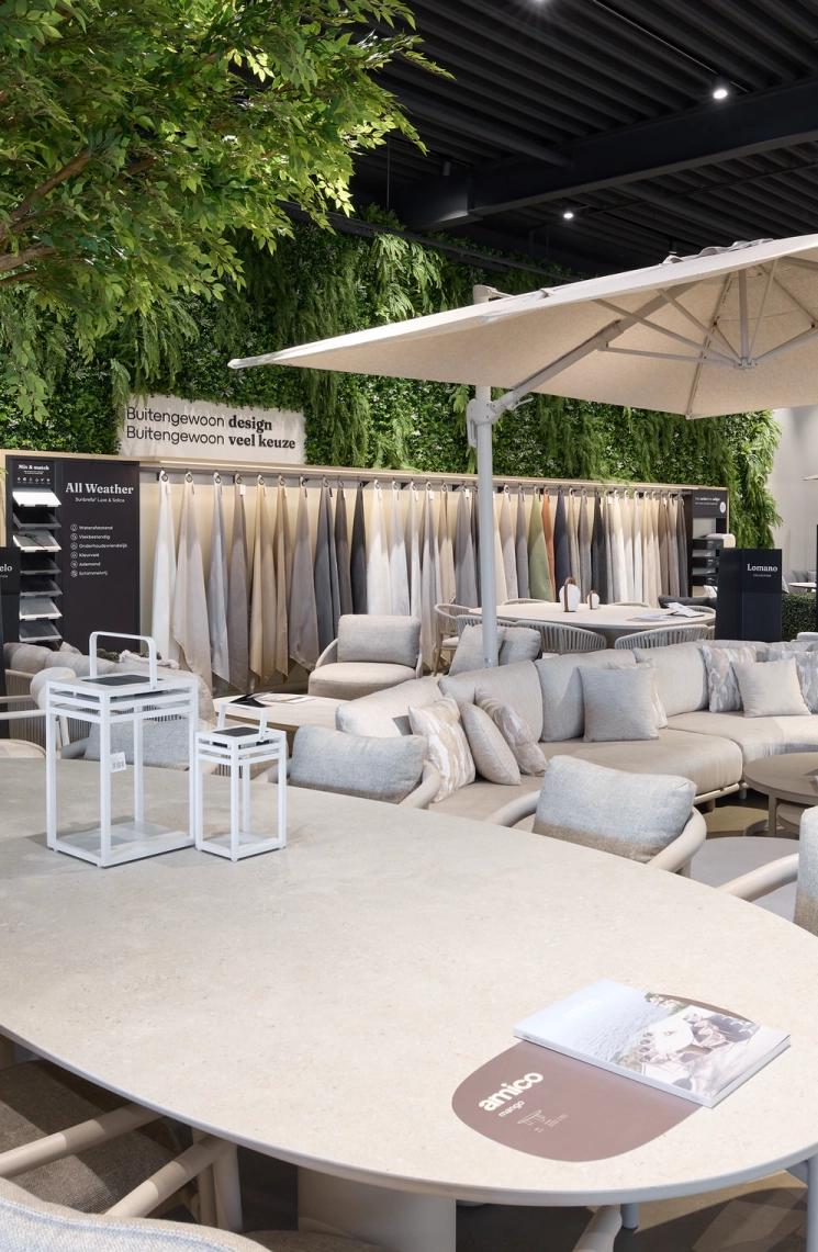 Uitgebreid assortiment van showroom Exterioo Cruquius
