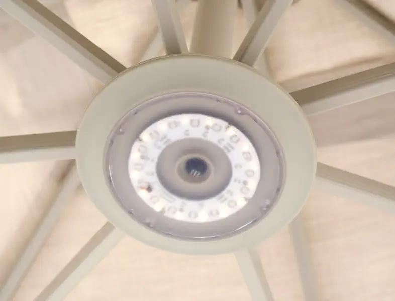 De led-parasolverlichting van exterioo