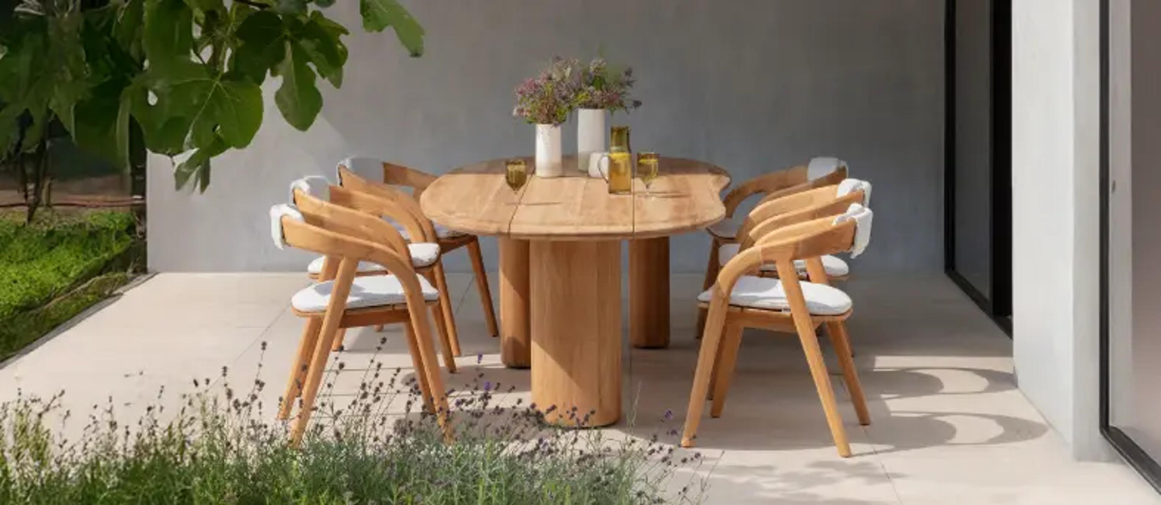 Tuintset uit teak van Bristol à la carte door Exterioo tuinmeubelen