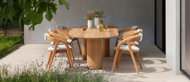 Tuintset uit teak van Bristol à la carte door Exterioo tuinmeubelen