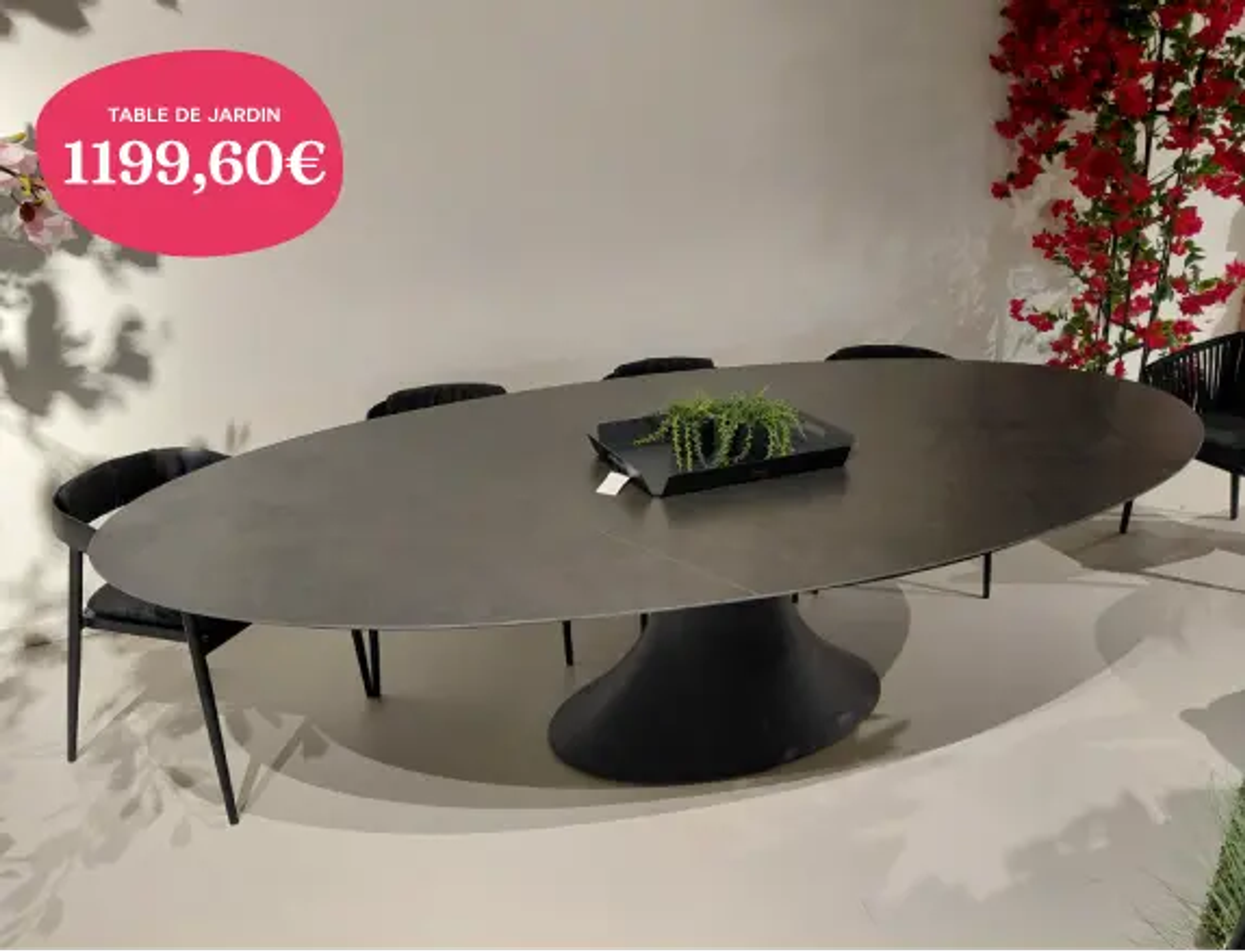 Table de jardin Fano de la collection Bristol à la carte d’Exterioo mobilier de jardin à 1 199,60 €
