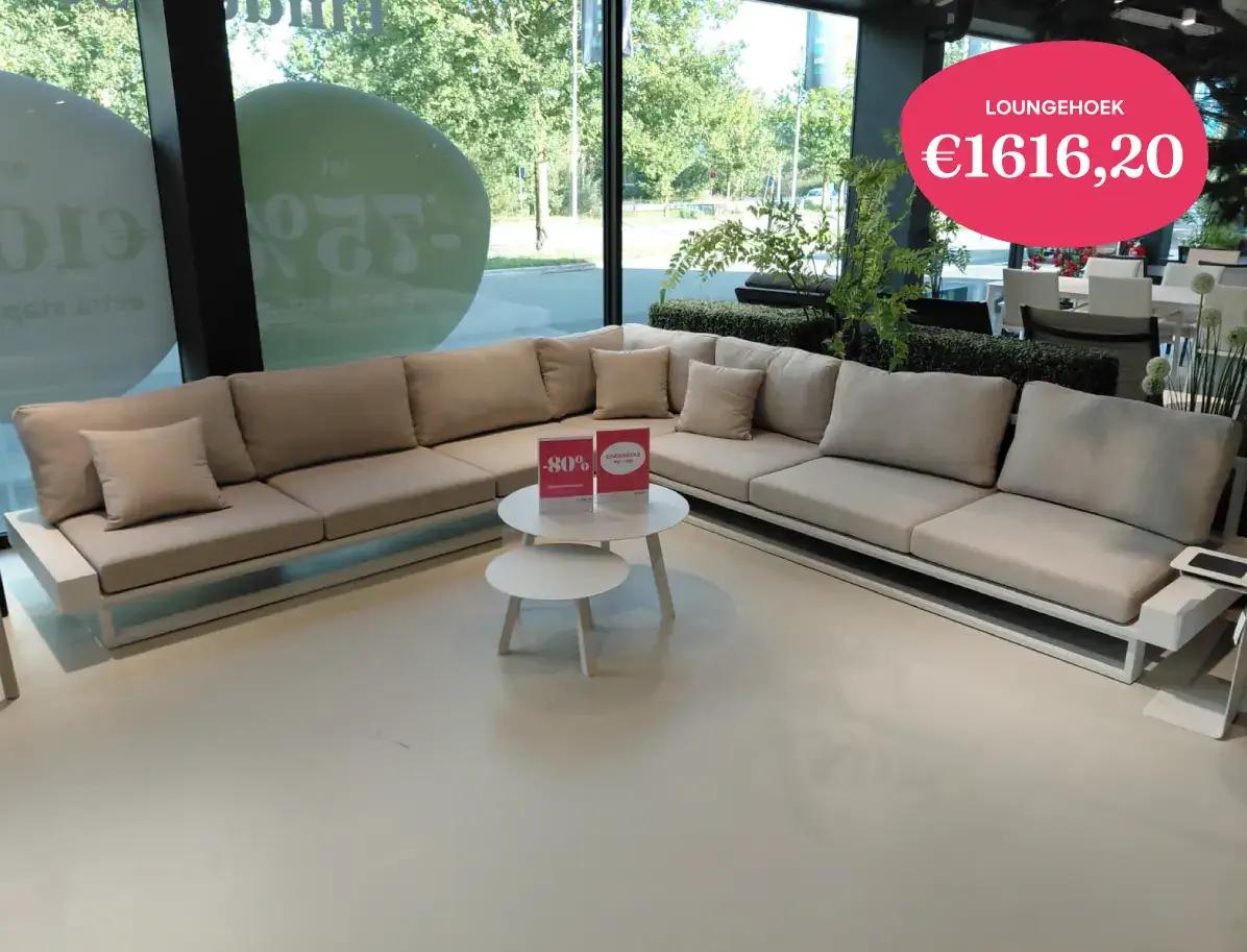 Cesano loungehoek van de Bristol à la carte-collectie van Exterioo tuinmeubelen voor €1616.20