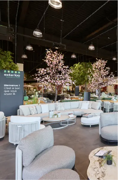 Large assortiment du showroom d'Arlon