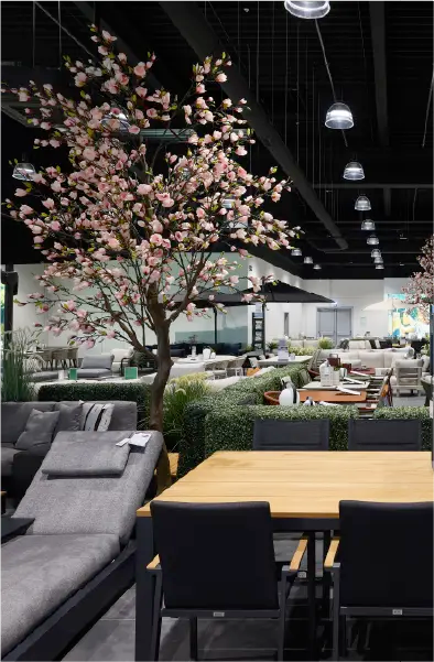 Uitgebreid assortiment van showroom Exterioo Aarlen