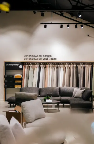 Uitgebreid assortiment van showroom Exterioo Wetteren