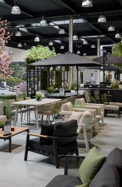 Uitgebreid assortiment van showroom Exterioo Hasselt